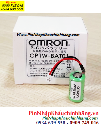 Omron CP1W-BAT01; Pin nuôi nguồn PLC Omron CP1W-BAT01 lithium 3v 1/2AA chính hãng /Xuất xứ NHẬT